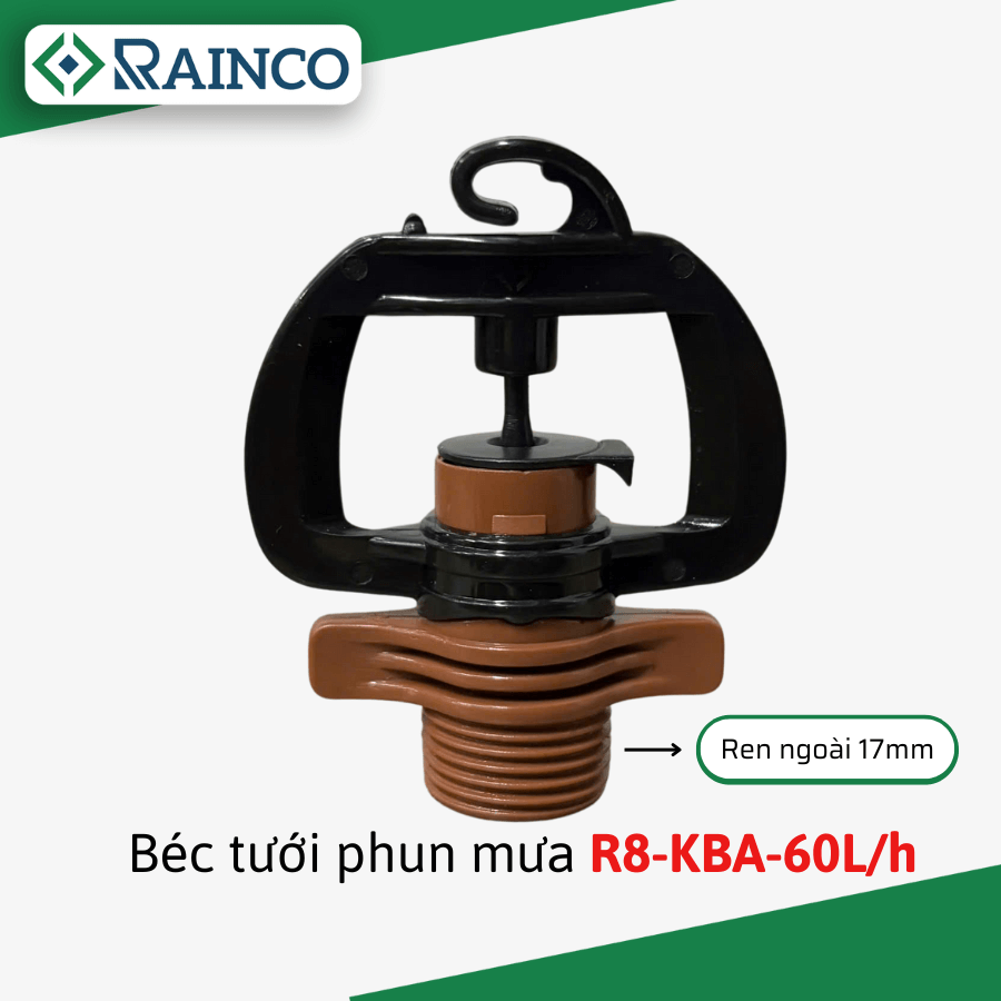 Bec R&b Béc tưới phun mưa R8 KBA - 60L (Nâu) - Rainco